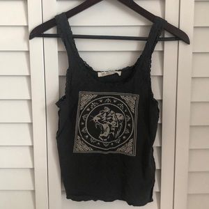 Free People Lace Trim Tank